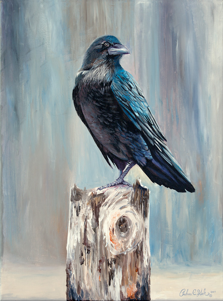 Winter Raven Contemporary Painting