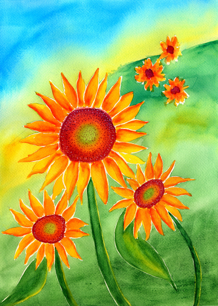 Say It With Flowers  Sunflowers Art | Jeanine Colini Design Art