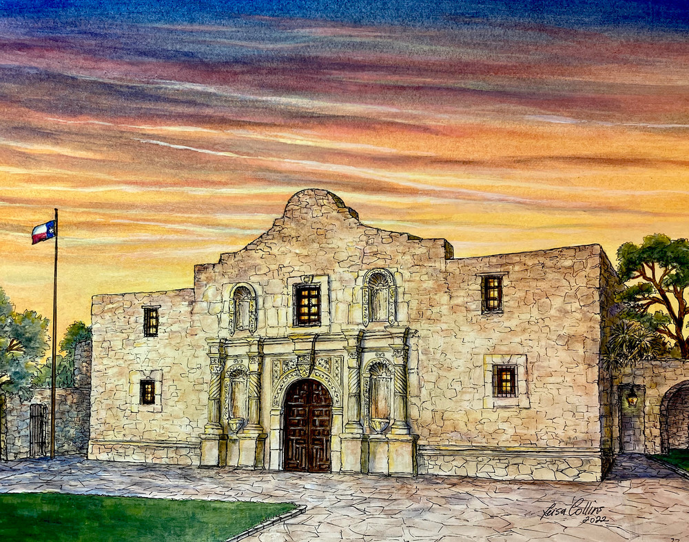 The Alamo, San Antonio, Texas Art | Leisa Collins Art
