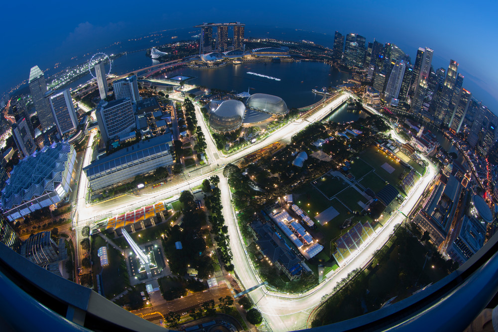 F Ish Eye View, Singapore Gp Photography Art | Russel Wong Photo Art