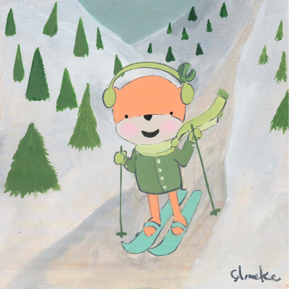 Ski Day For Clover Art | Anneke Swanson Art