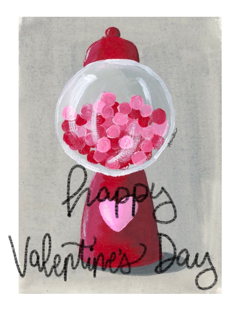 Valentines Day Card Art | Anneke Swanson Art