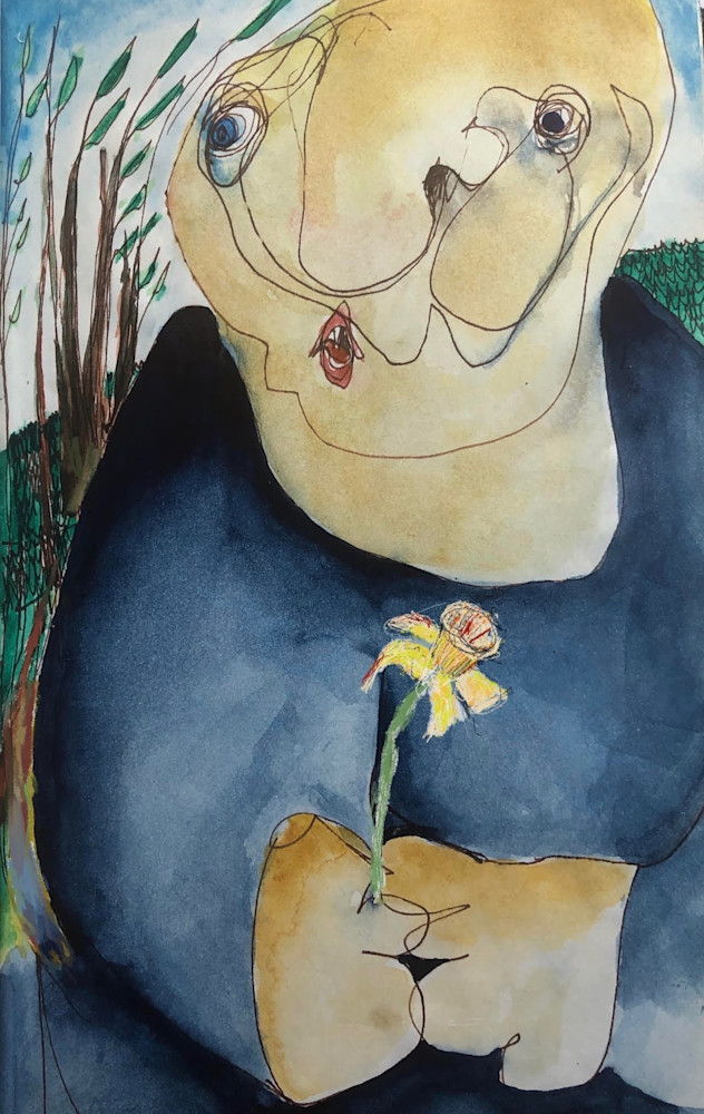 Man  With Flower Art | Cumulus-Art