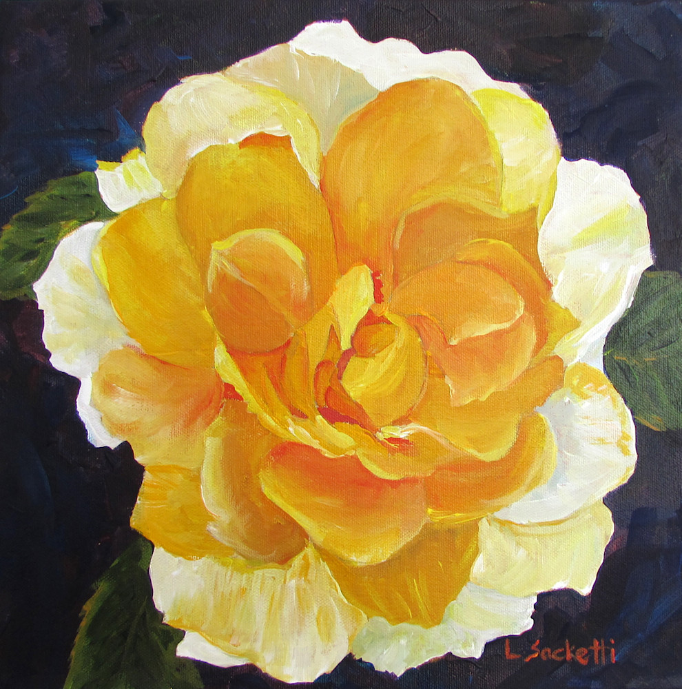 Yellow Rose called Friendship.  Fine-art prints and Merchandise | Linda Sacketti