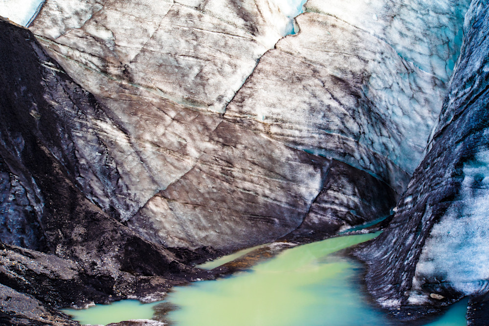Detail of an Icelandic glacier and pool - Fine Art Photography Print