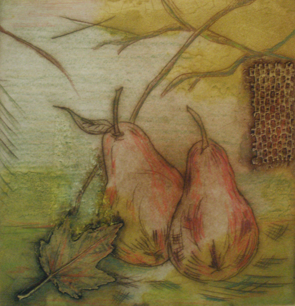 Pear Etchings Art | Jeanie Watson
