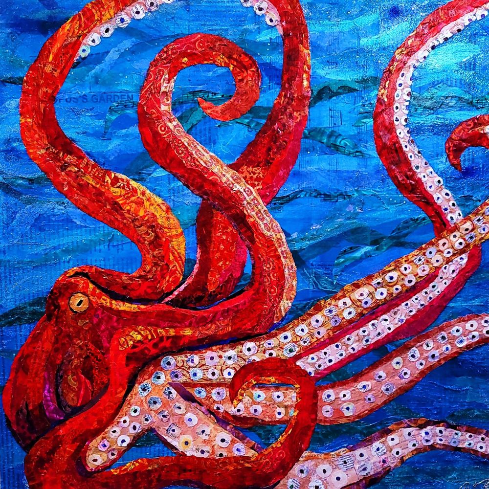 Giant Pacific Octopus Art | Poppyfish Studio