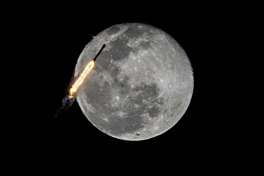 Falcon9 Lunar Flyby  Photography Art | RPG Photography
