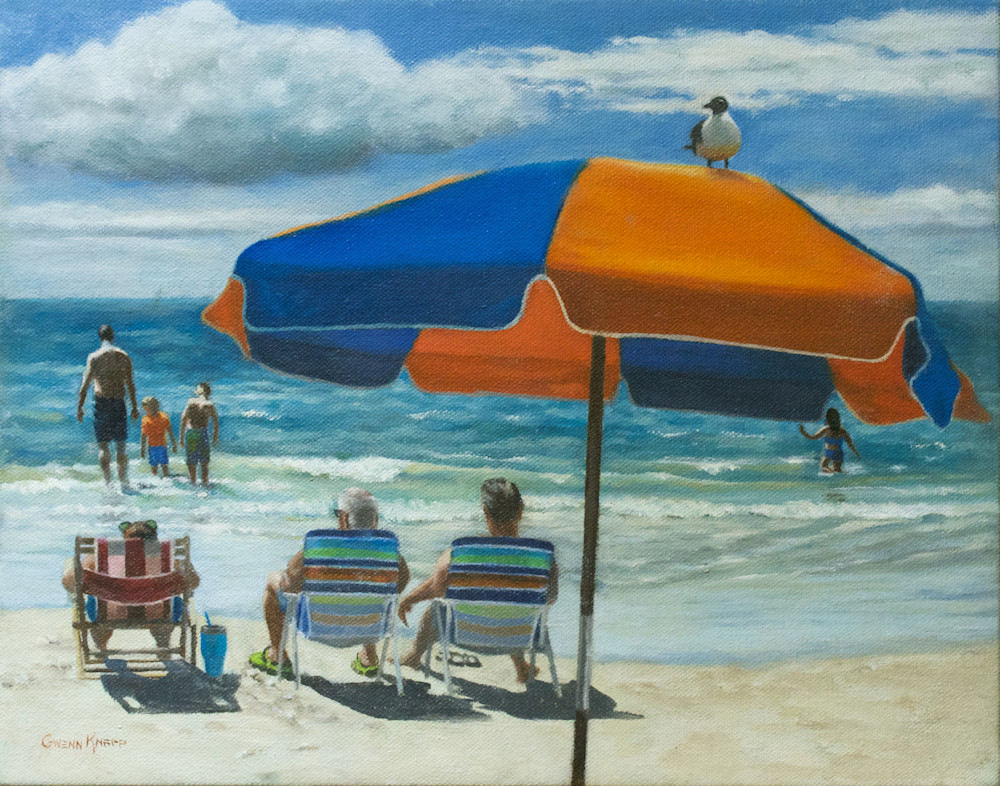 Beach Umbrella Art | Gwenn Knapp Artist