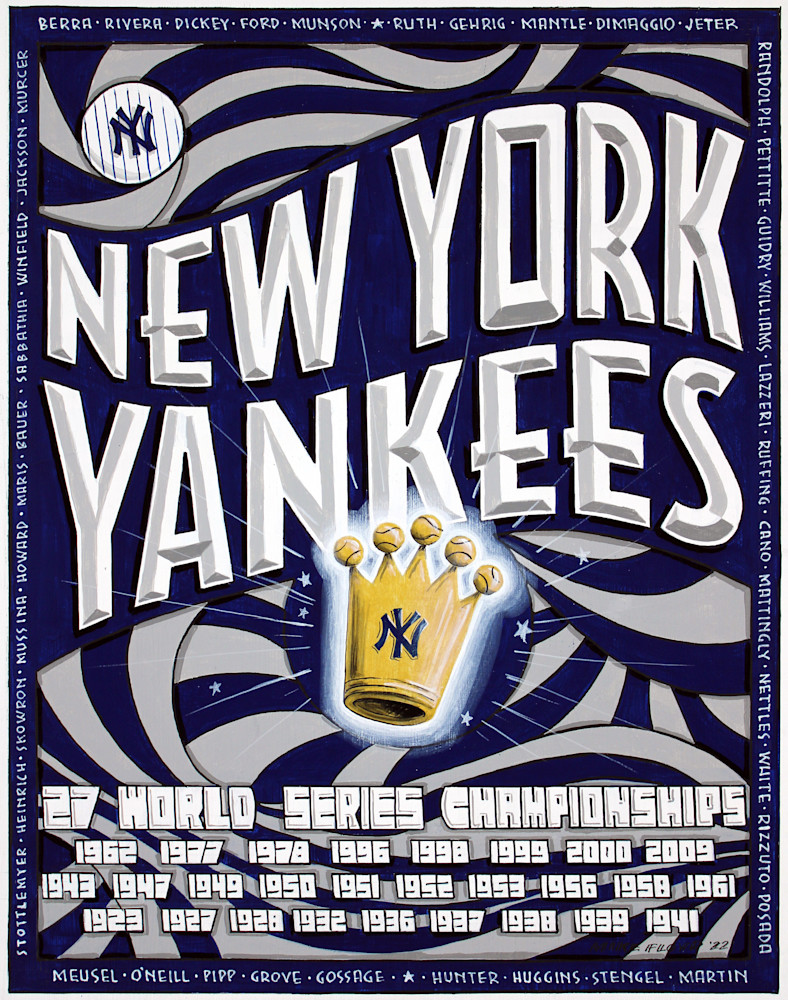 Ny Yankees   Art Print Art | baseballs by mike floyd