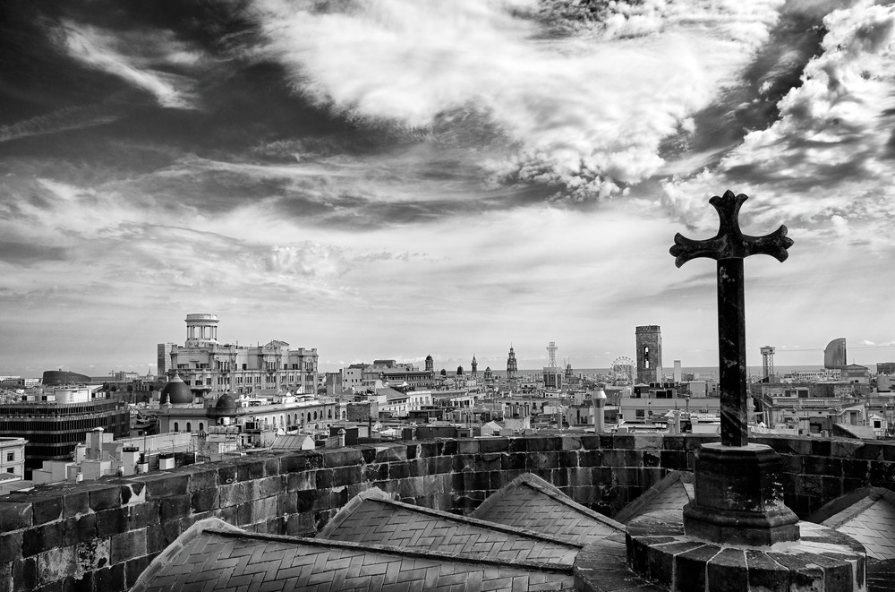John E. Kelly Fine Art Photography – Barcelona Cross - Urbanism