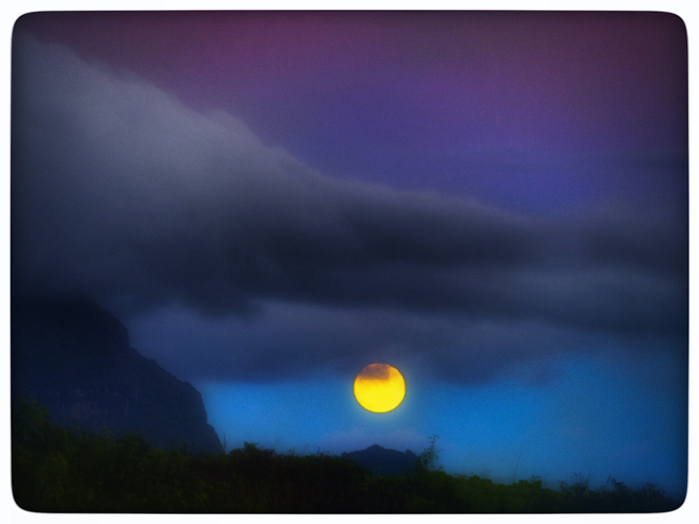 Kauai Full Moon Photography Art | Sandy Brown Jensen: I Dream in Gold