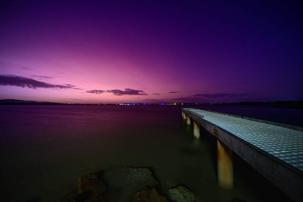 Jetty in Purple - Swansea Channel - Lake Macquarie NSW