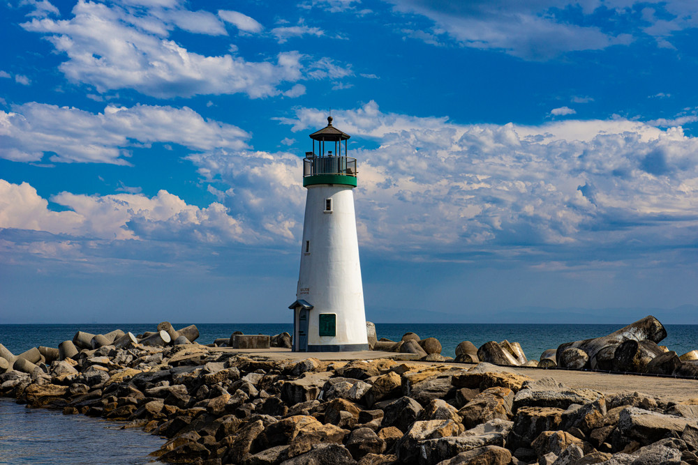Santa Cruz Harbor   Walton Lighthouse Photography Art | jt Photo Images