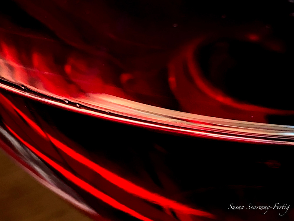 Wine Abstract 53 | Pinot Noir Art | Susan Searway Art & Design