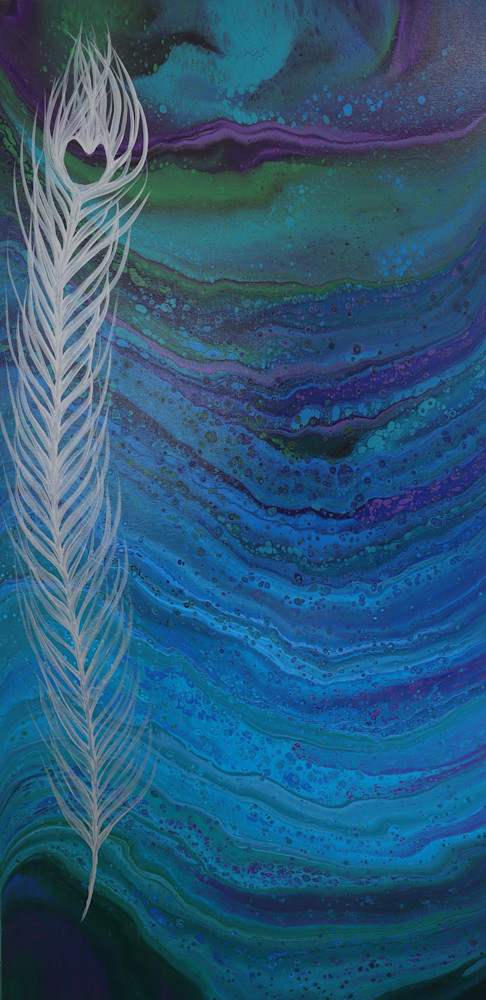 Peacock Flow Art | Kristi AF Artistry