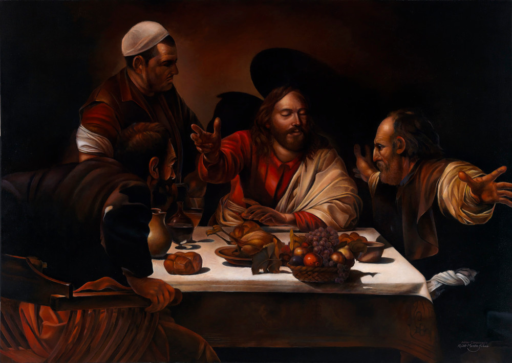 Emmaus Supper Art | Keith Martin Johns Fine Art