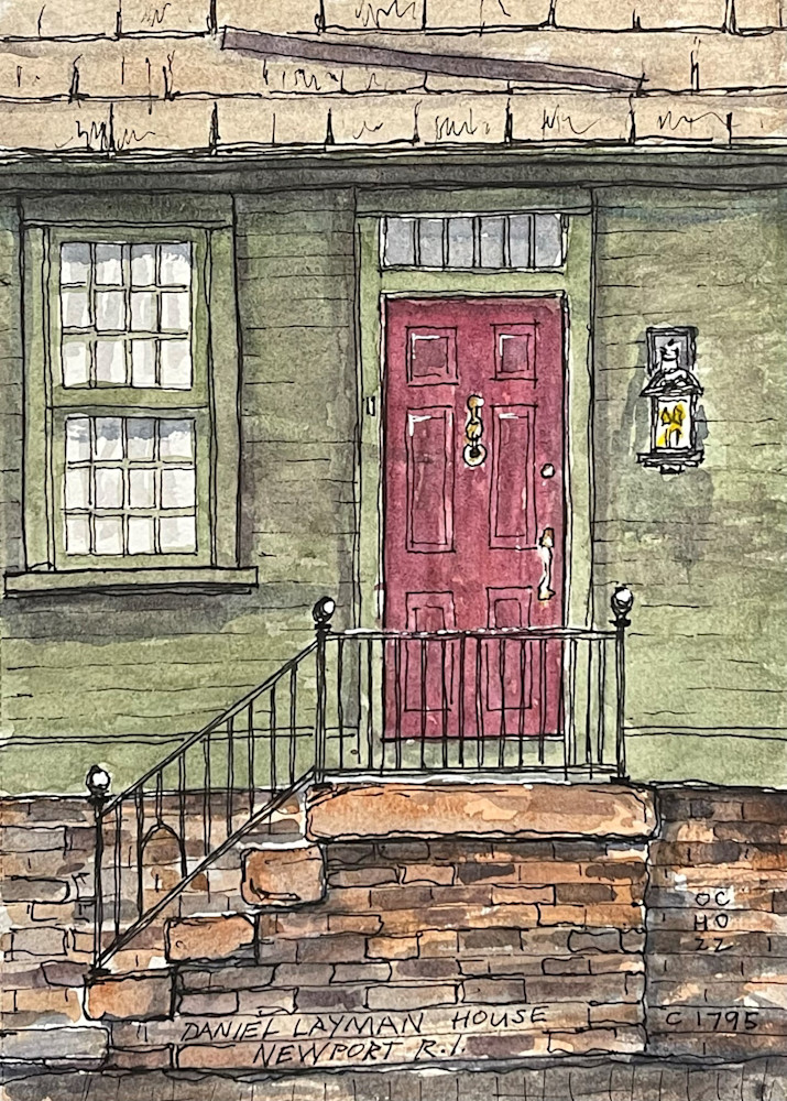 Newport Daniel Layman House C1795 Art Otis Bradley Company, Inc