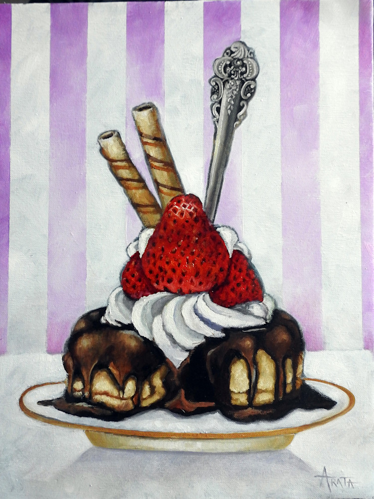 Chocolate Drenched Eclair    Art | Geraldine Arata