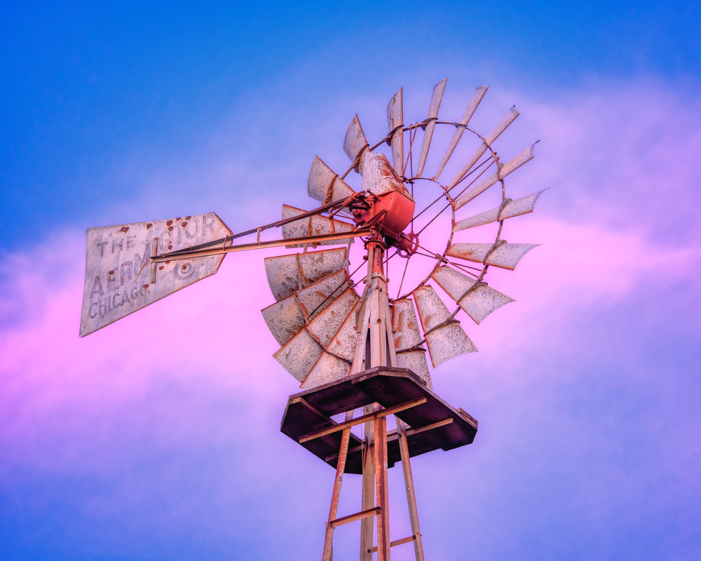 Aermotor Windmill Perspective Photography Art | The Chalker