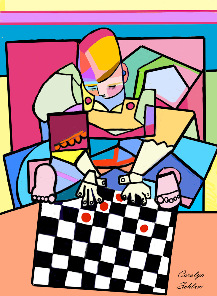 Checkers Art | Carolyn Schlam Studio