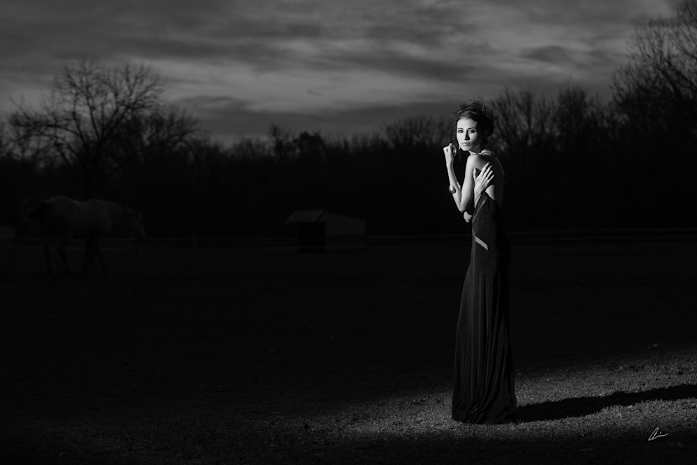 Woman In The Night Photography Art | Audia Art