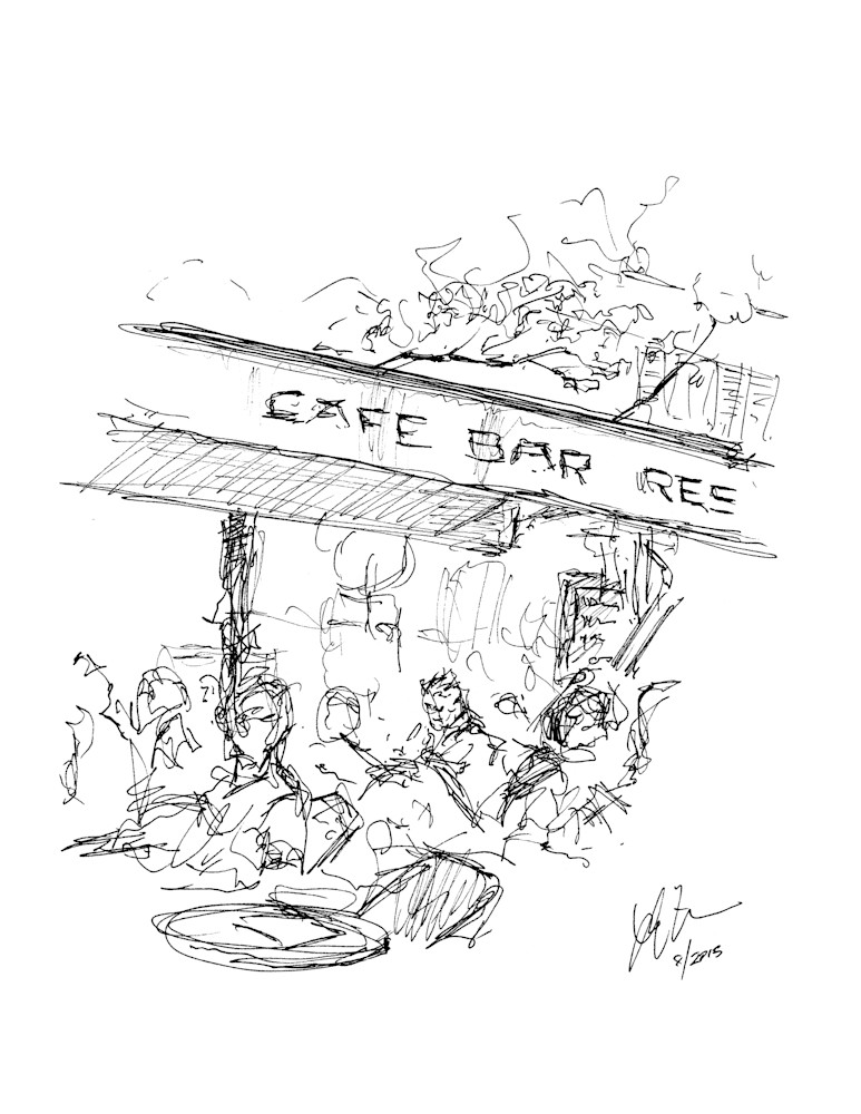 Passy Cafe Areo, Paris Art | larryquintana