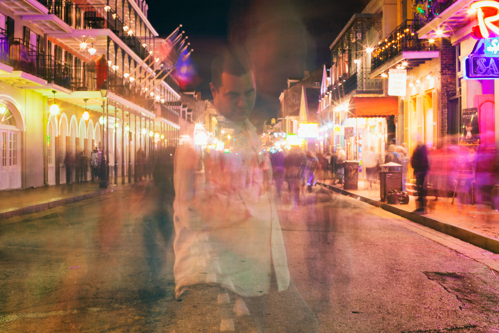 Ghost Man, Bourbon Street, French Quarter, New Orleans 
