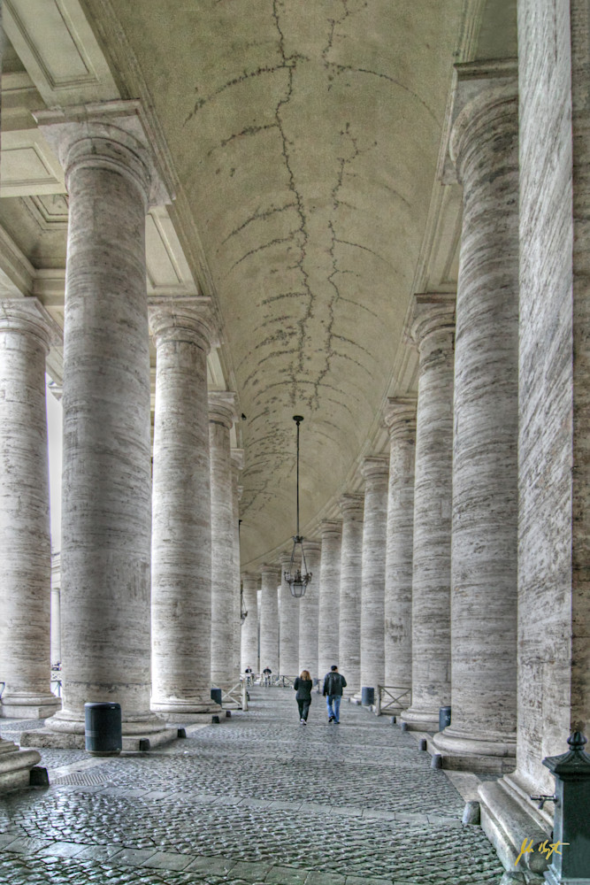 St. Peter's Basilica Colonnade Photography Art | John Kennington Photography