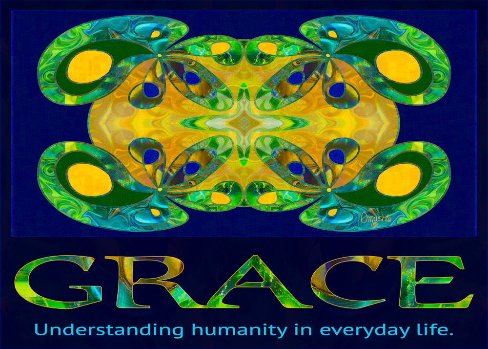 Graceful Humanity Spiritual Artwork by Omashte