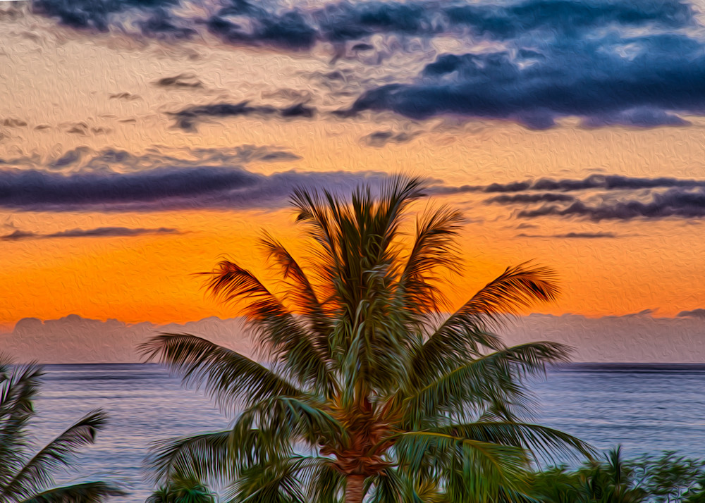 Sunsets   Palm Tree Sunset   Omaste Witkowski Art | Artworks
