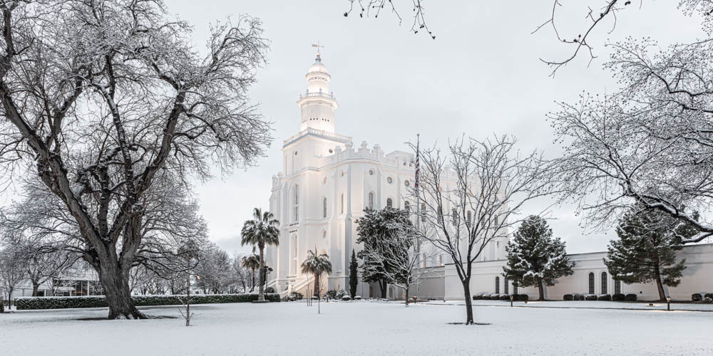 St. George Temple - Winter Storm