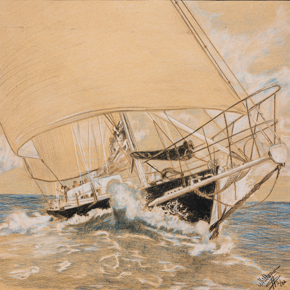 Sailing 1982 Art | Bill Whittemore Art