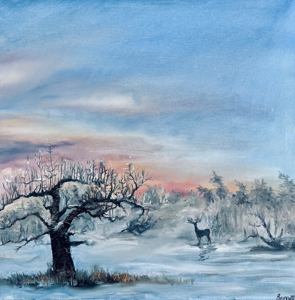 Winter Buck Art | Katherine Bennett Art