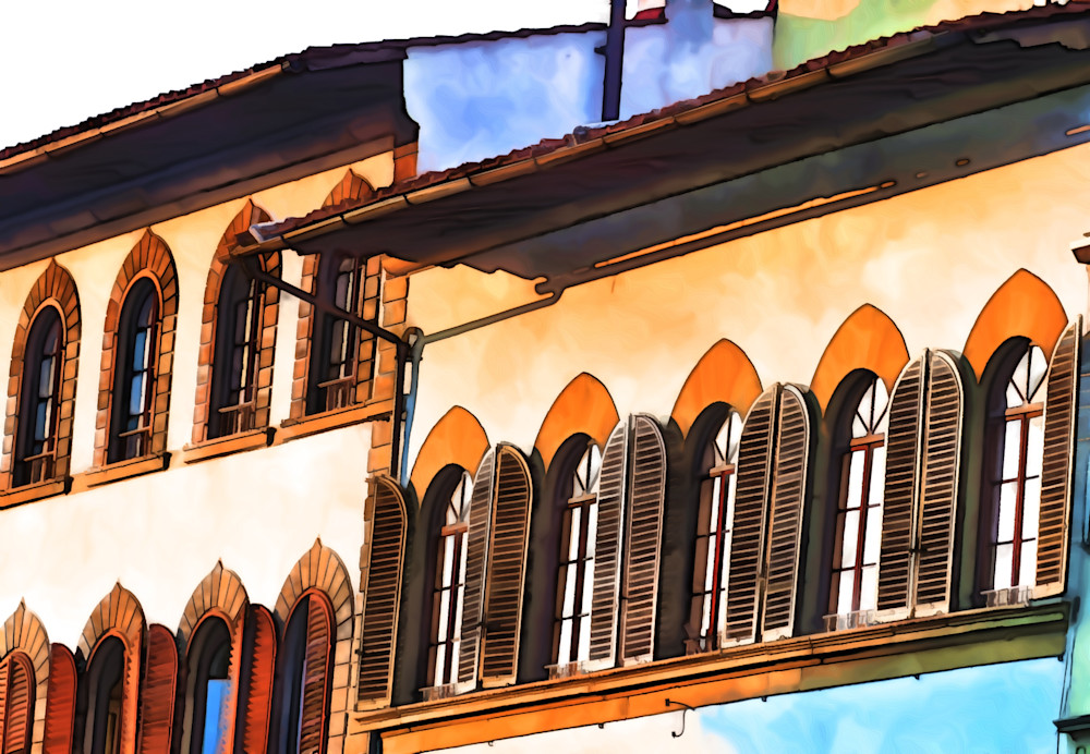 Tuscan Afternoon Light on facade