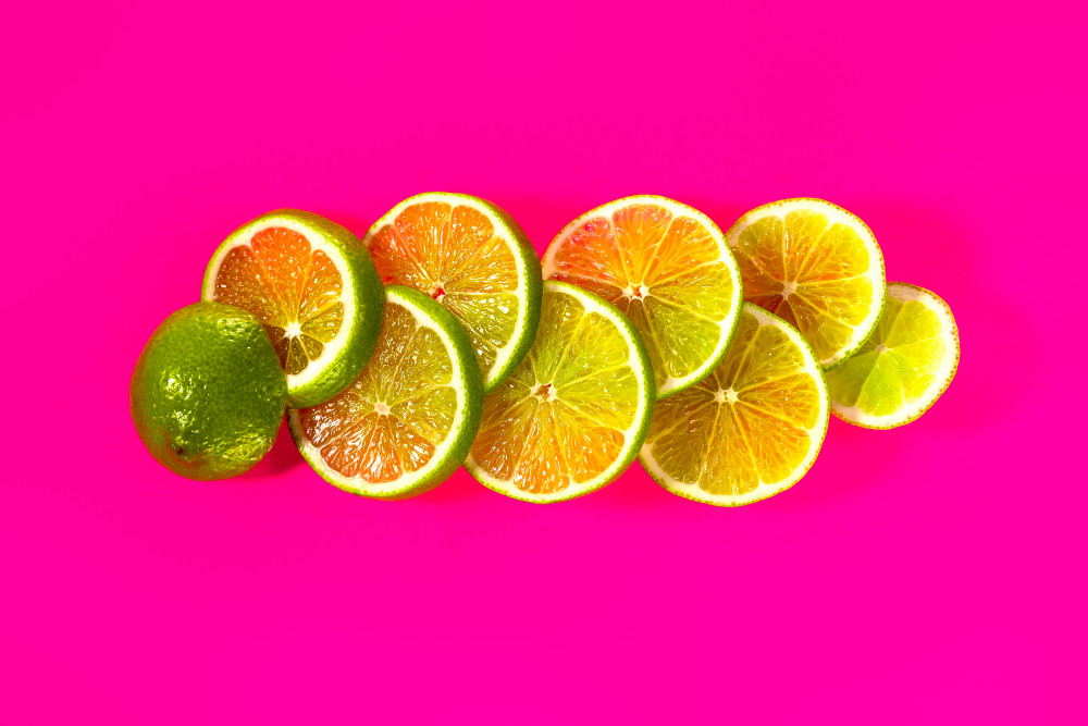Limes on Magenta - The Color Project