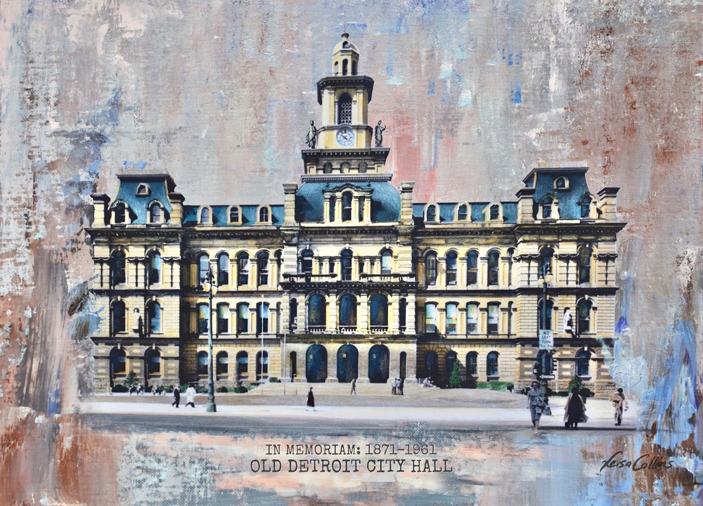 Old Detroit City Hall Art | Leisa Collins Art