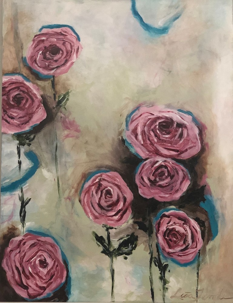 Seven Roses For Esther Art | Lisa Temple Fine Art
