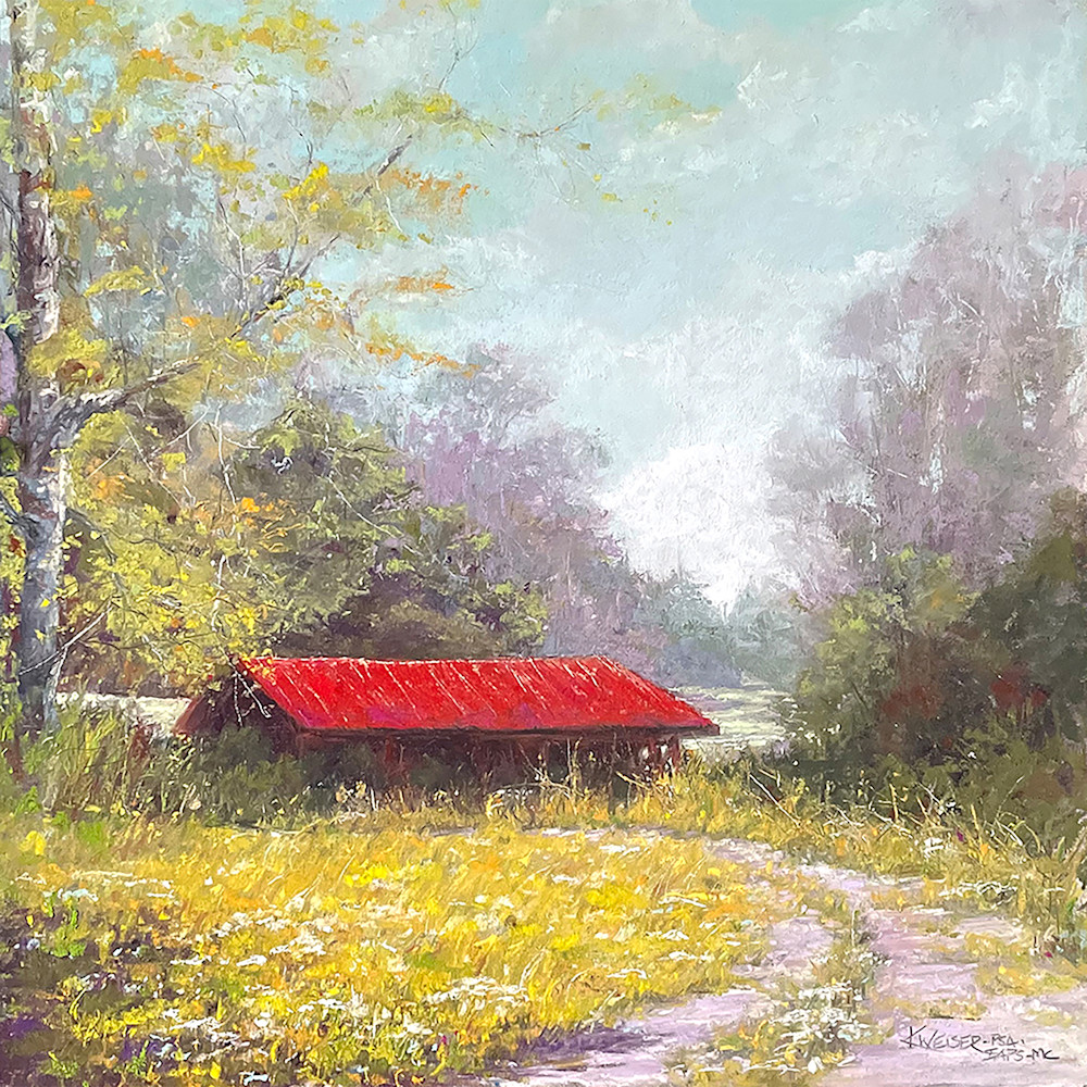 Red Barn Vista Art | Kurt A. Weiser Fine Art