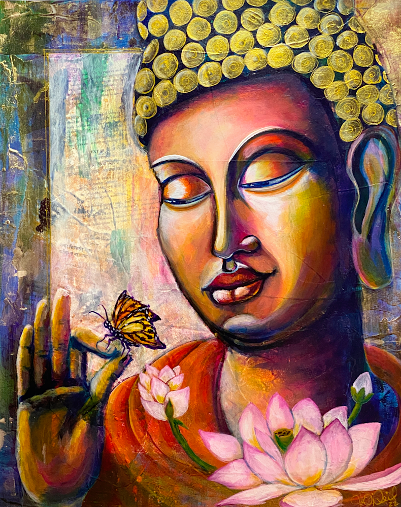 Buddha & Butterfly Art | Goddess Knows Art