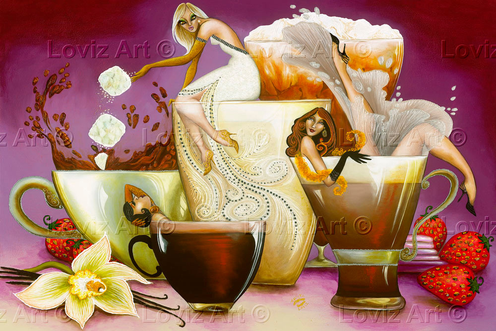 1480 Coffee With Friends Art | Loviz Arts