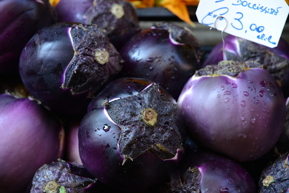 Eggplant At The Market, Bologna, Italy Photography Art | Bryce Quayle Fine Art Photography