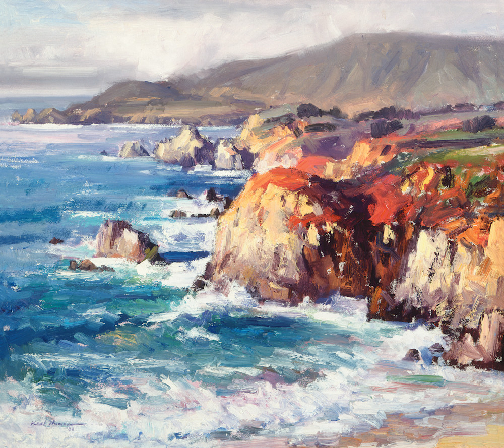 The Artist Enclave - California Coast print by Karl Thomas. Prints of Big Sur and other coastal art for sale on canvas, paper, metal and more. 