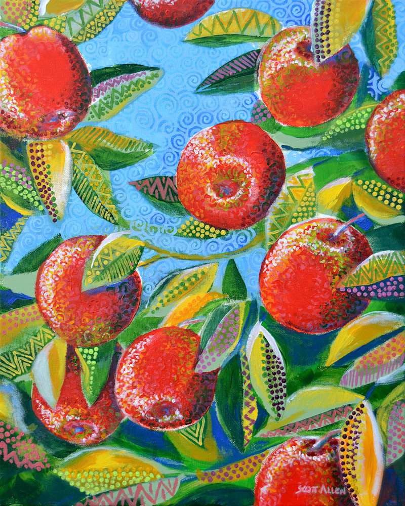 Red Apples On The Tree Art | Art by Design Studio