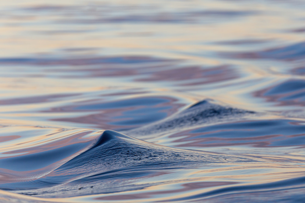 Blue Sunset Waves Antarctic Photography Art | photo4change