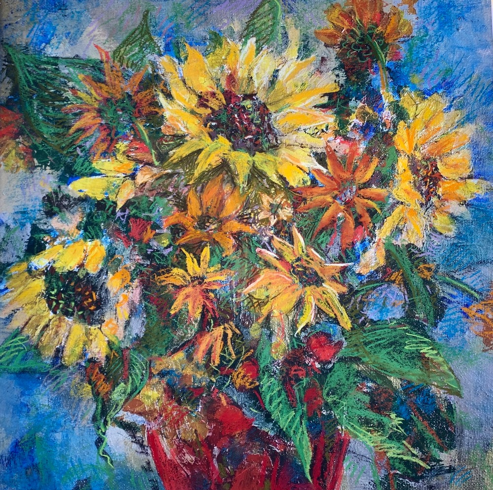 Vaseful Of Blooms Art | Joy Ann Cabanos