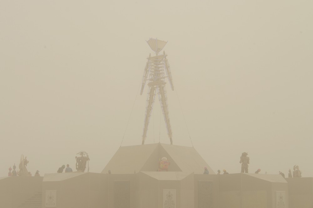 The Man In Dust Storm Burning Man 2018 Photography Art | Bryce Quayle Fine Art Photography