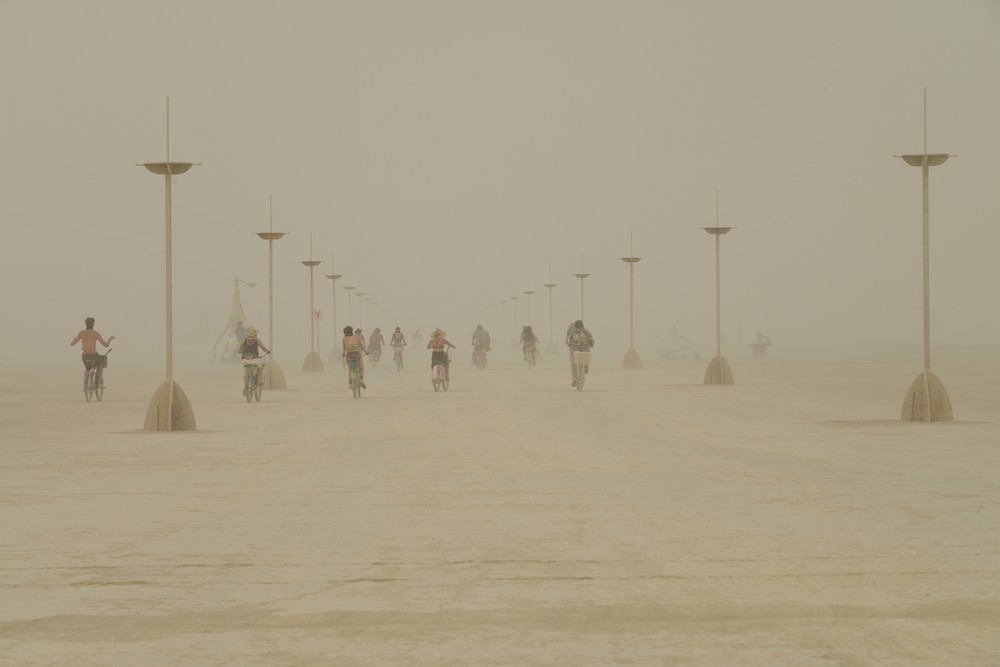 Bikers In Dust Storm Burning Man 2018 Photography Art | Bryce Quayle Fine Art Photography