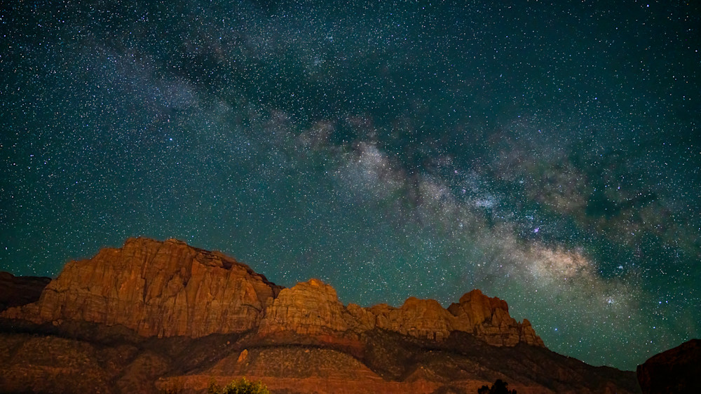 Milky Way Over Zion National Park Photography Art | Dick Nagel Photography