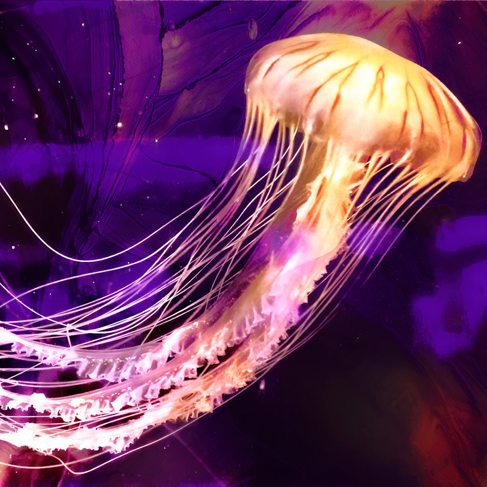 Jellyfish #1 Art | Light Pixie Studio